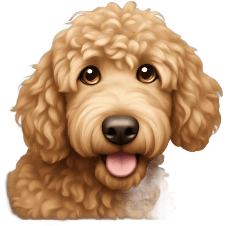 brown golden doodle emoji