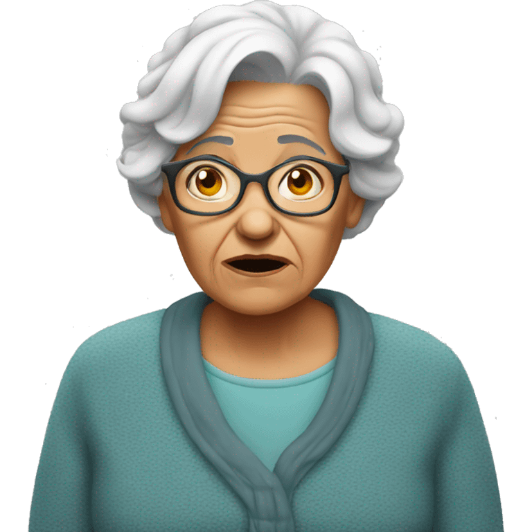 cold confused grandma emoji