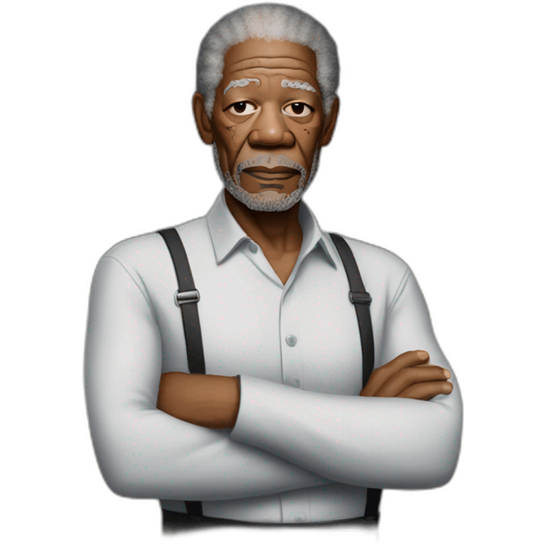 Morgan Freeman arms crossed emoji