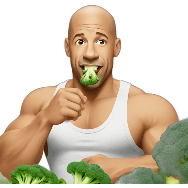 vin diesel eating broccoli emoji