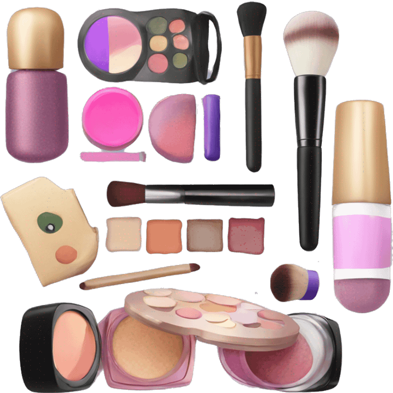 aesthetic makeup products emoji