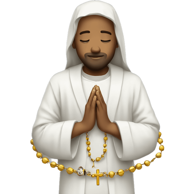 Praying rosary emoji