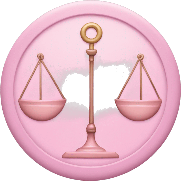 Pastel pink Libra symbol  emoji