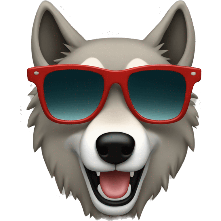 Wolf Sunglasses emoji