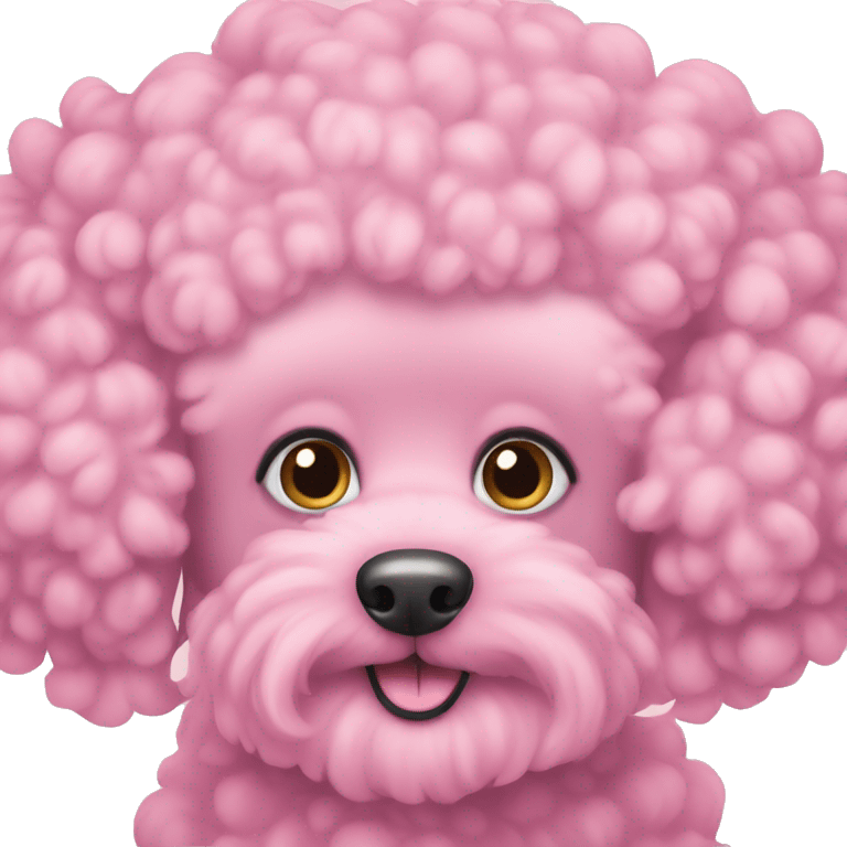 Pink poodle emoji