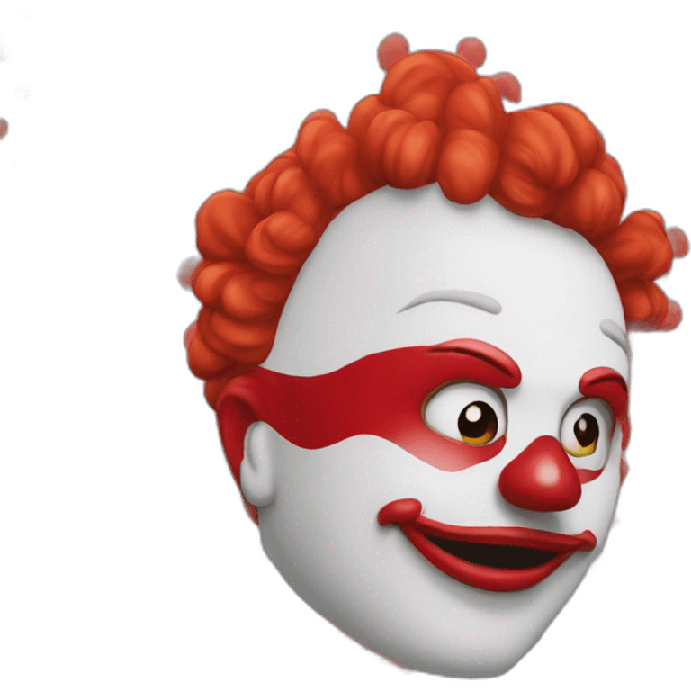 Payaso con nariz roja emoji