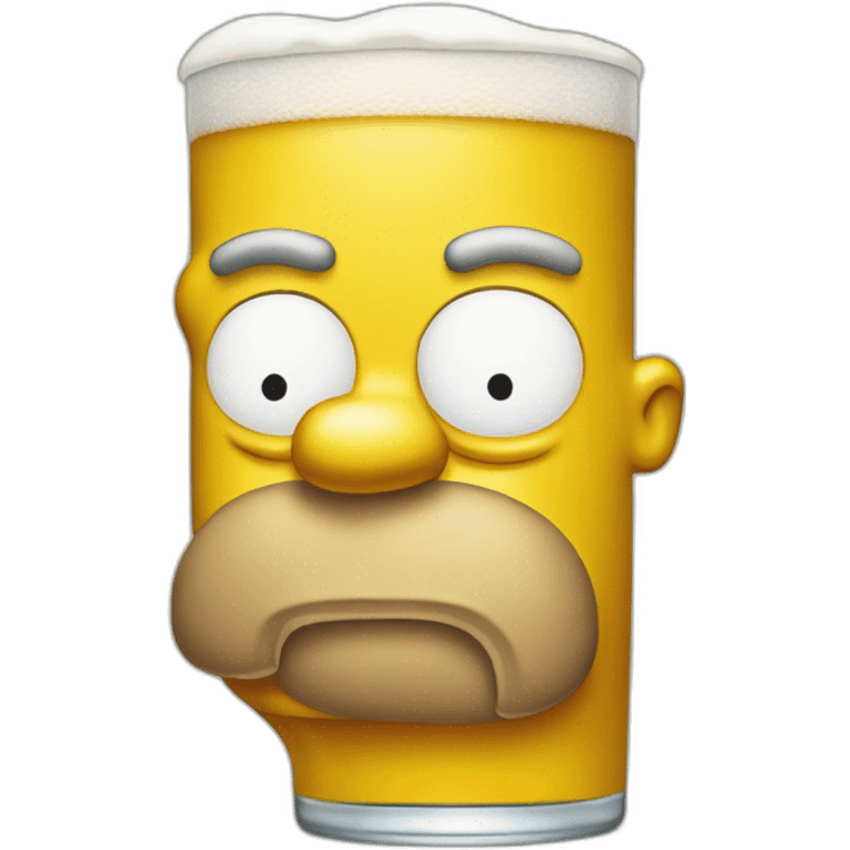 Homer Simpson Drink beer emoji