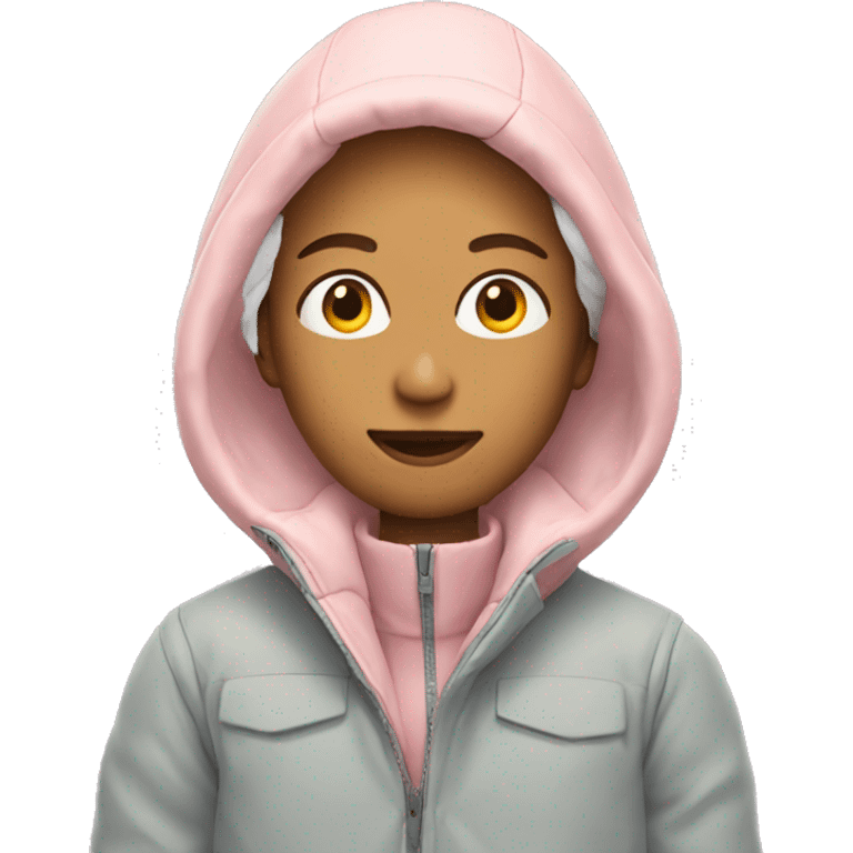 Pale pink winter jacket emoji