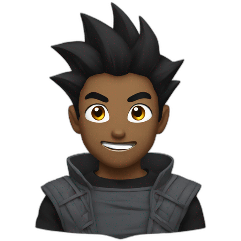 Black goku emoji