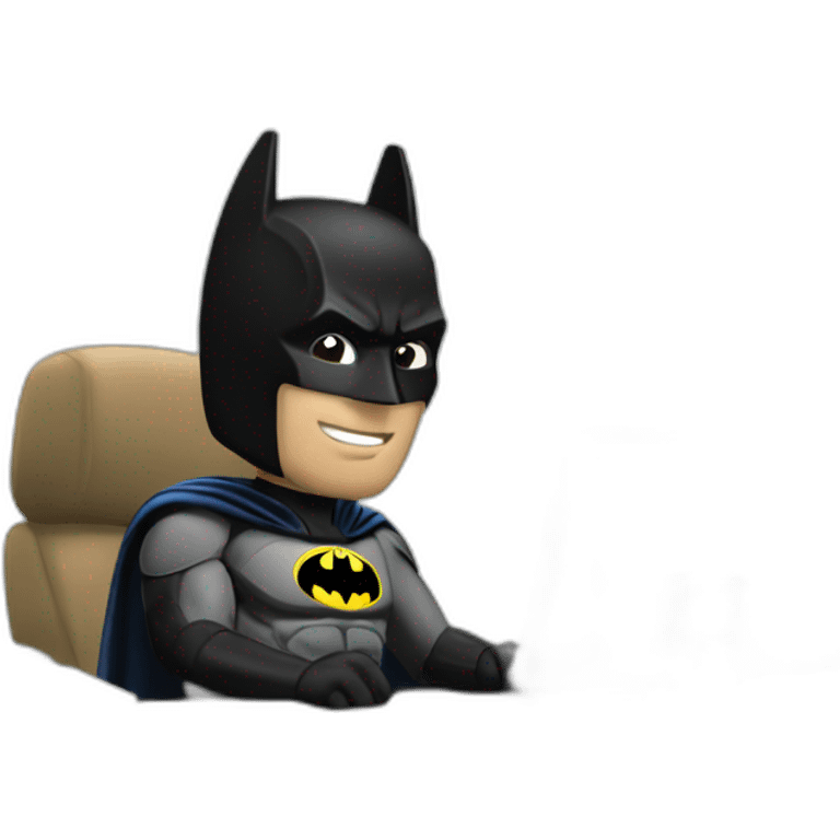 Batman in office emoji