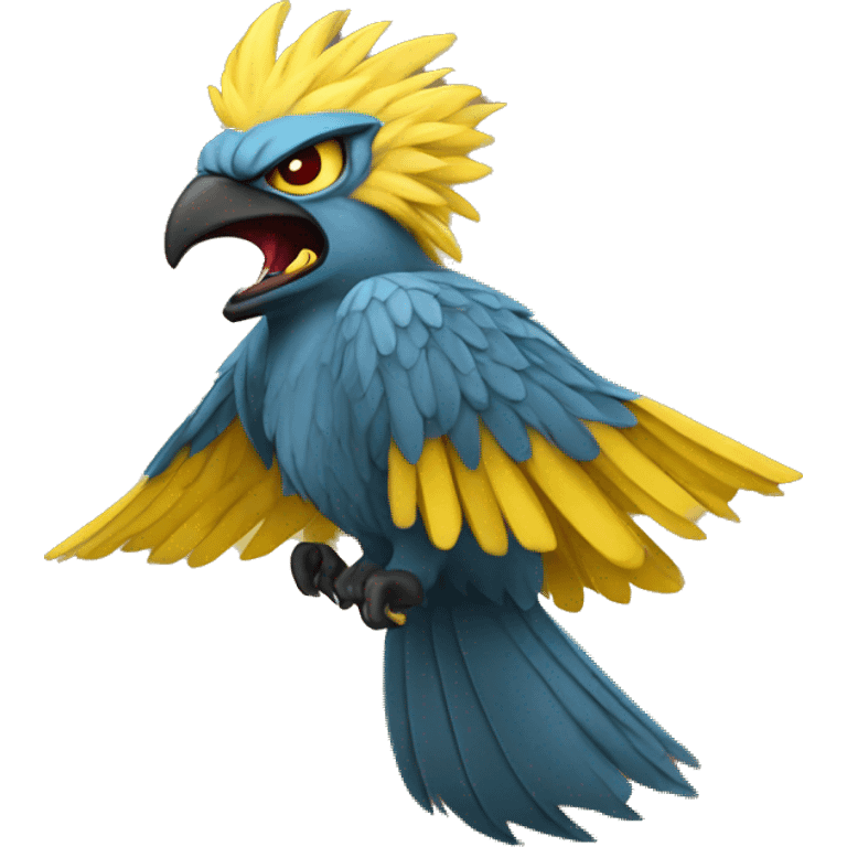 mad yellow myth thunderbird emoji