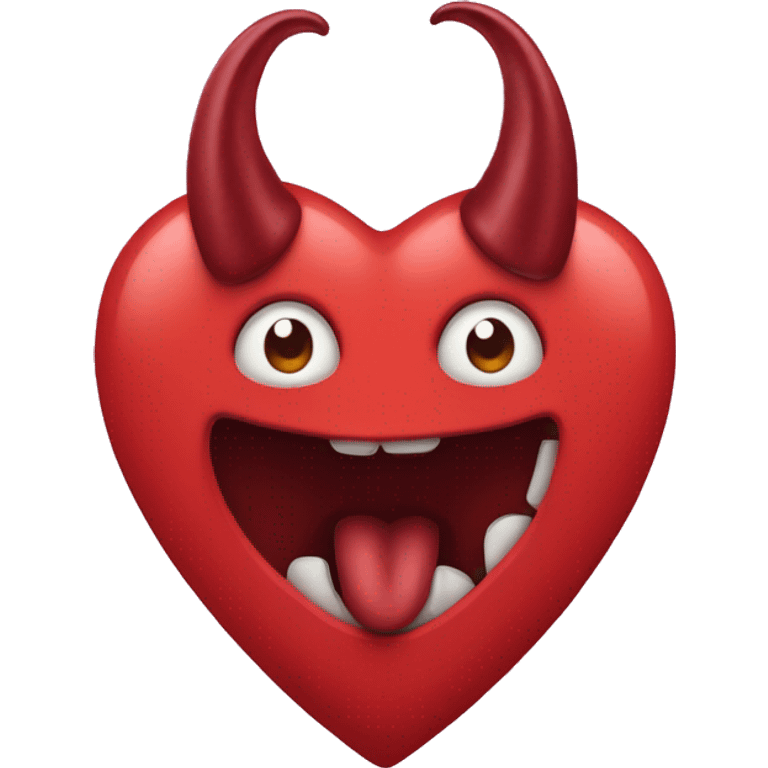 Heart with devil horns emoji