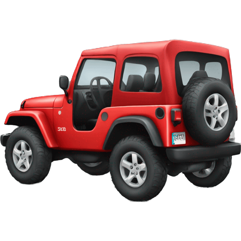 Red jeep emoji