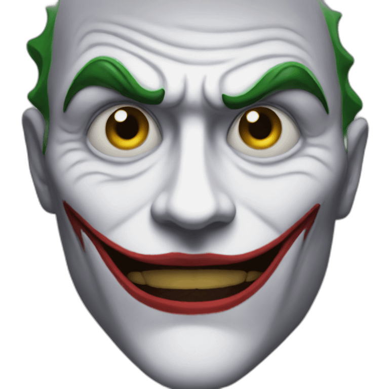 Realistic joker emoji