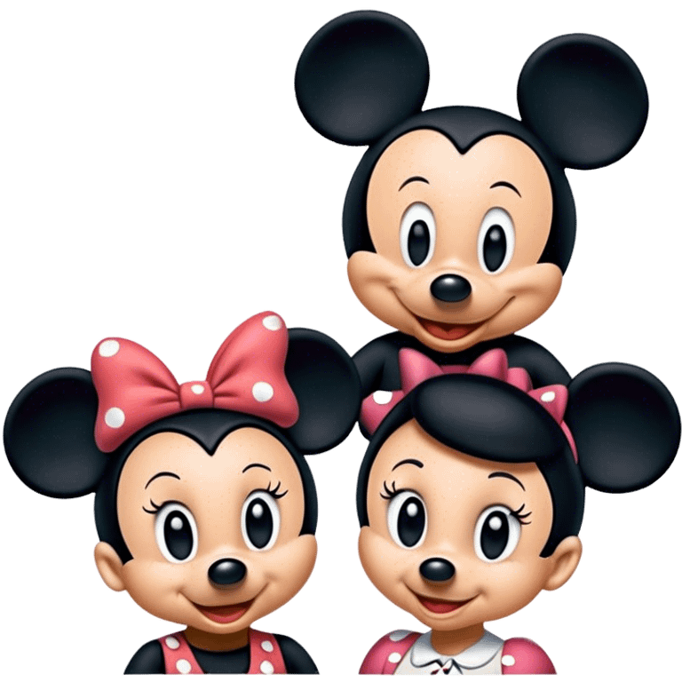 Mickey and Minnie emoji