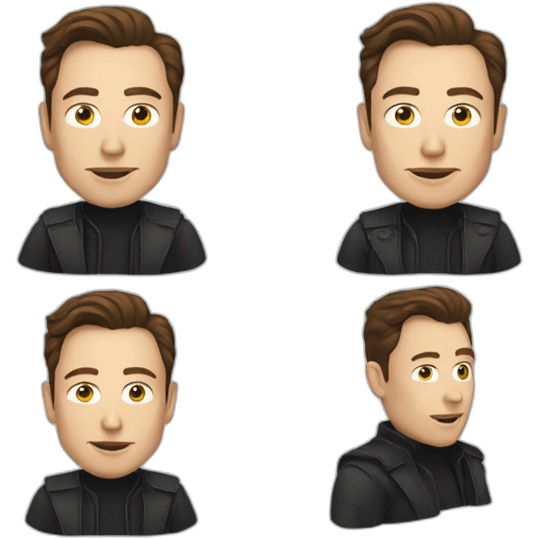 elon musk in tesla emoji