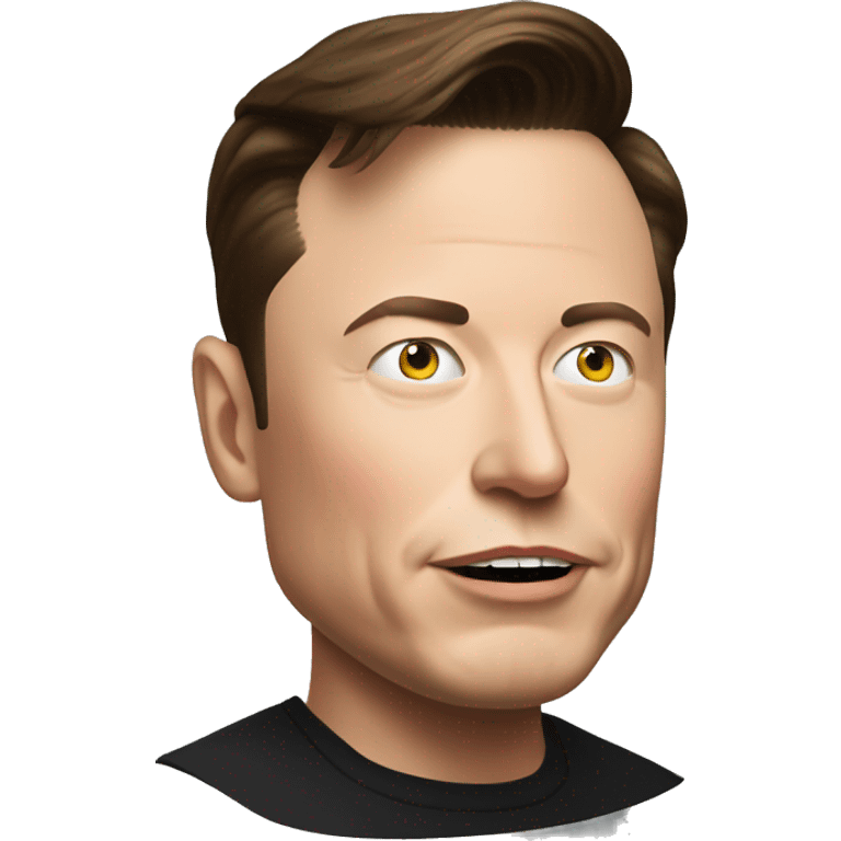 Elon Musk close to Trump emoji