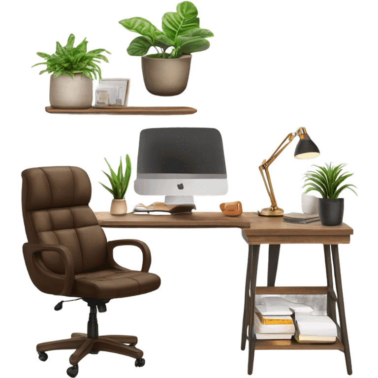 modern home office decorations emoji