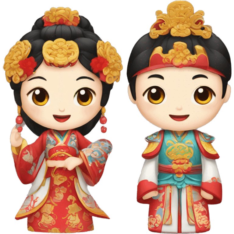 a couple Peking Opera characters emoji