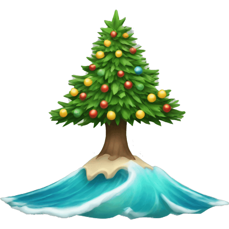 coastal christmas tree emoji