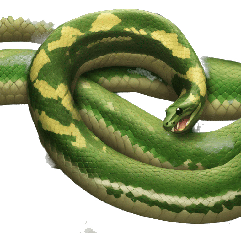 Anaconda snake strong emoji