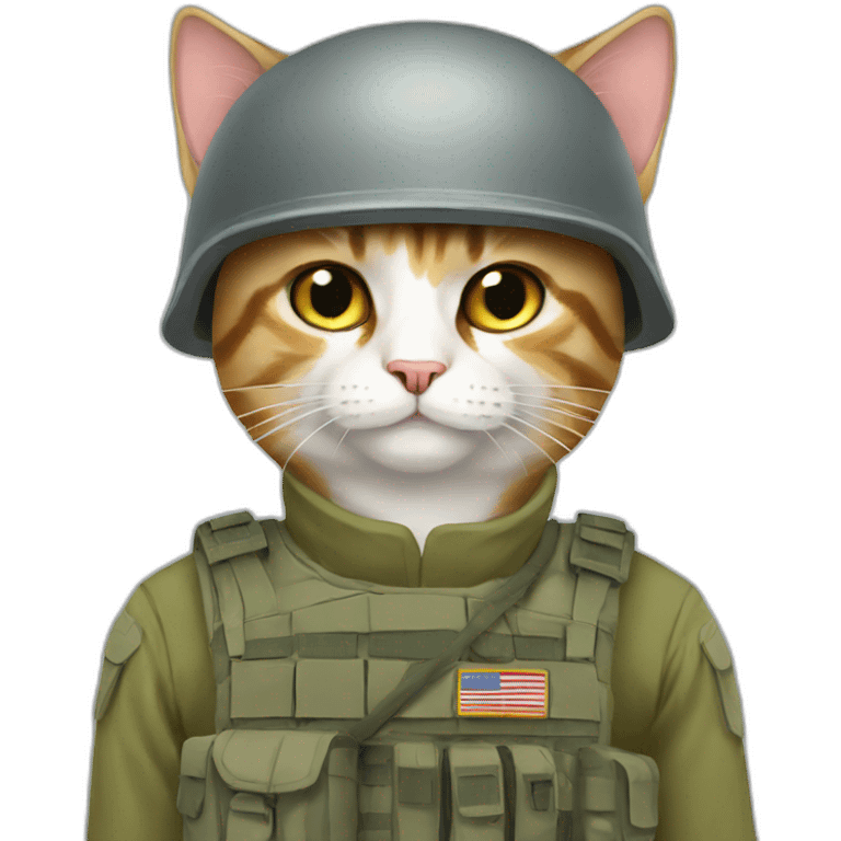 soldier cat emoji