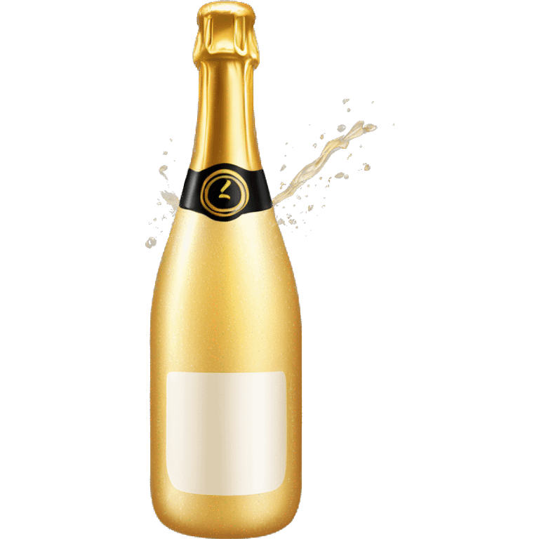 Champagne bottle popping open  emoji