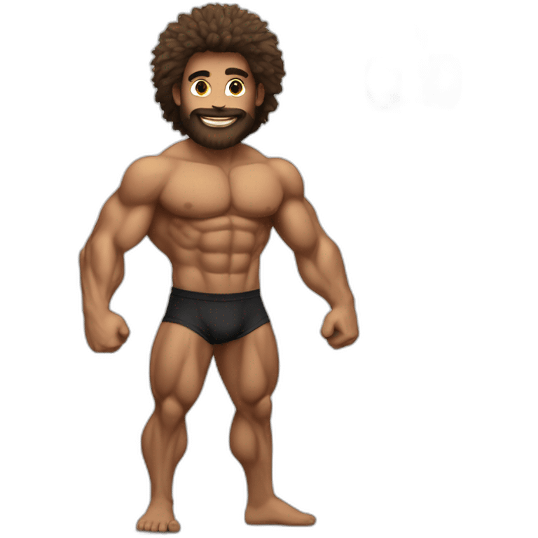 Bodybuilder hairy emoji