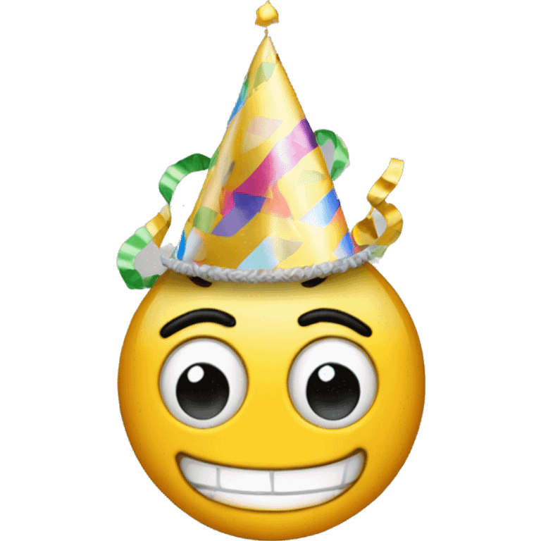 dollar in a birthday party hat emoji