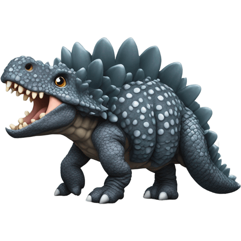 highly realistic Ankylosaurus emoji