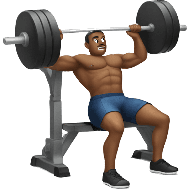 Man bench pressing  emoji