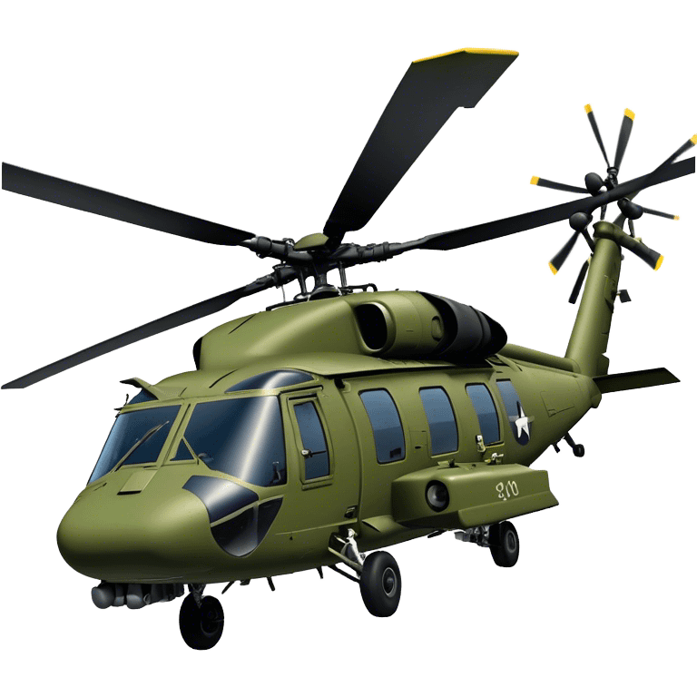 Sikorsky UH-60 Black Hawk - Sikorsky (Model Year: 2022) (Iconic colour: Olive green) emoji