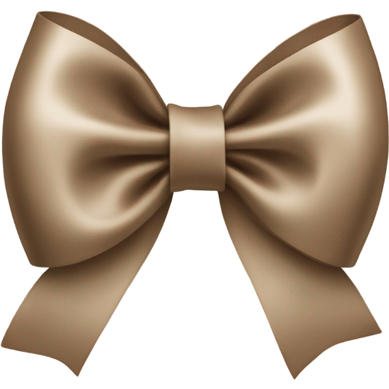 Beige brown bow emoji