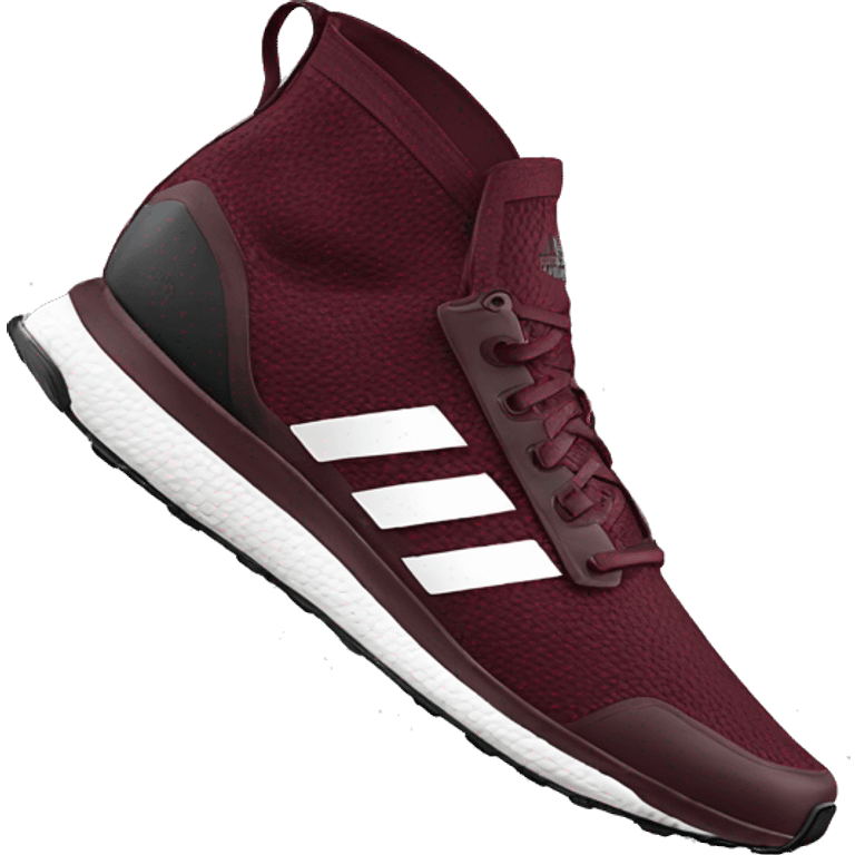 burgundy running\ adidas emoji