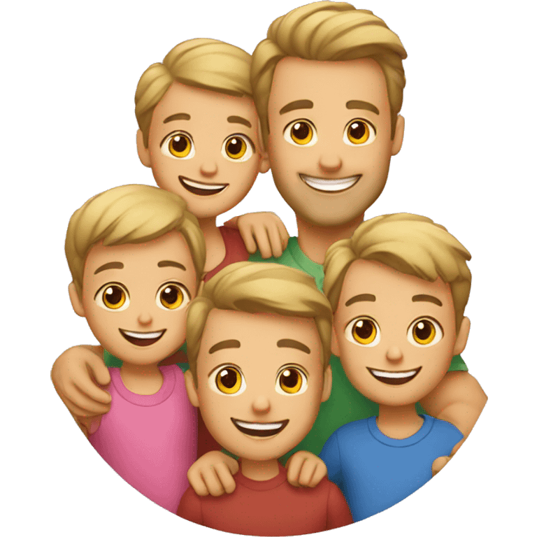 dad with kids emoji