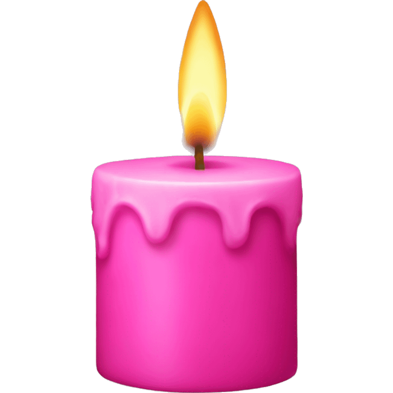 Pink candle  emoji