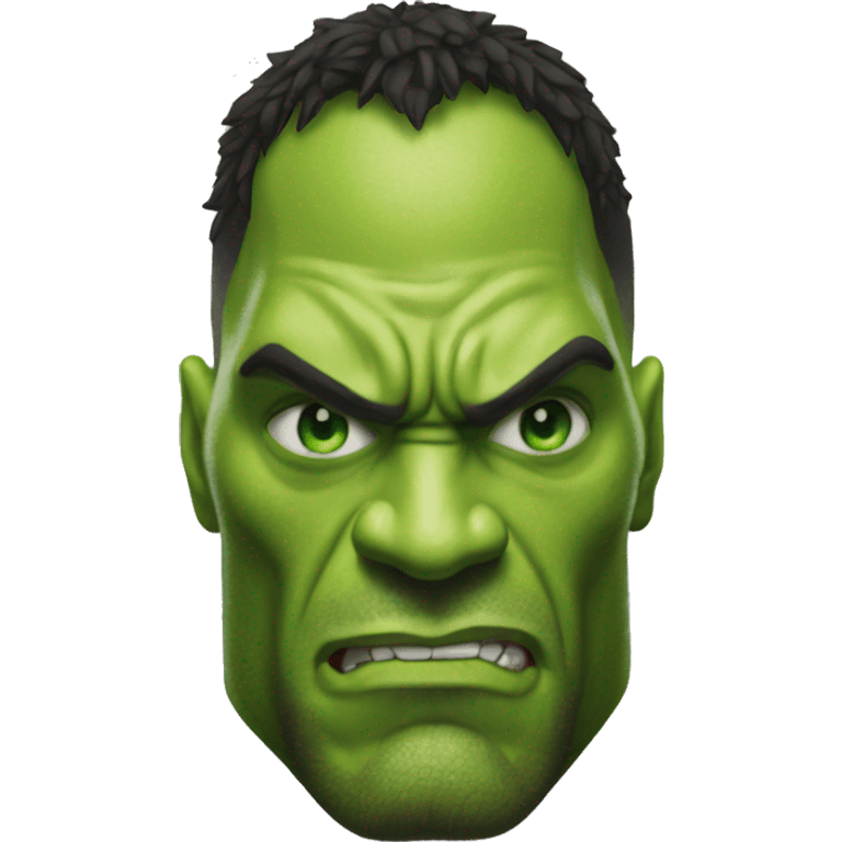 the rock become hulk emoji