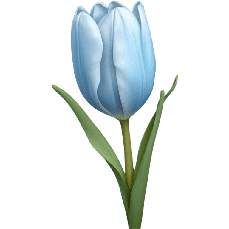 light blue tulip emoji