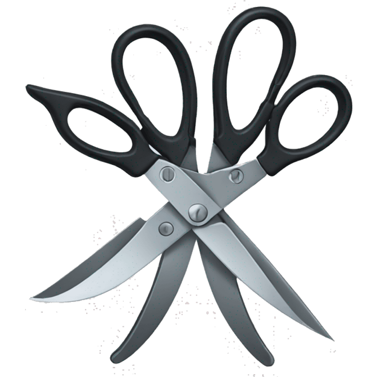 two scissors interlocking  emoji