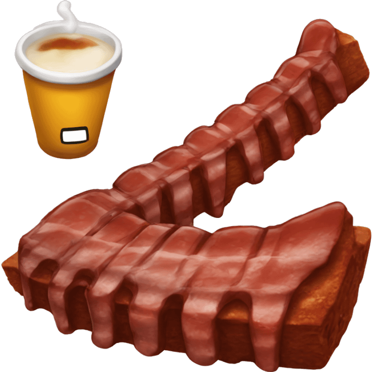 ribs with ketcup emoji