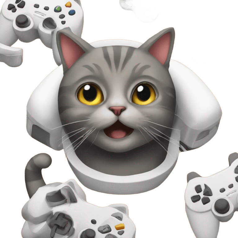 cat gamer  emoji