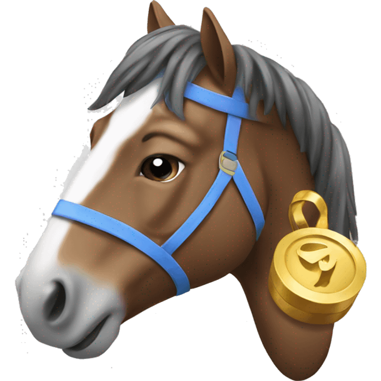 Horse with prize emoji