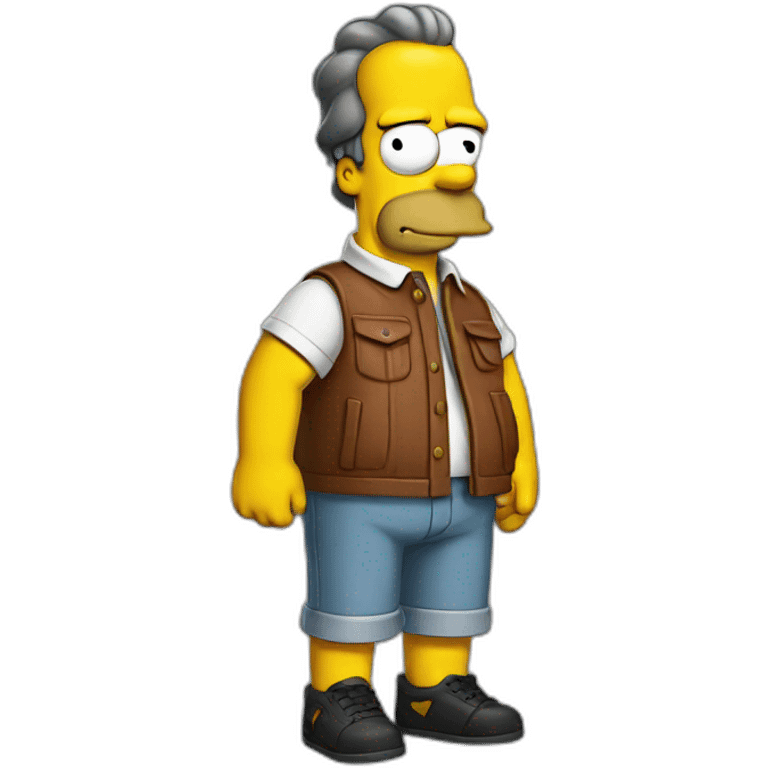 the simpsons standing emoji