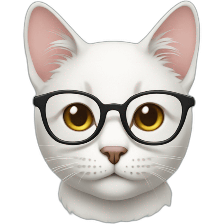 Cat with specs emoji