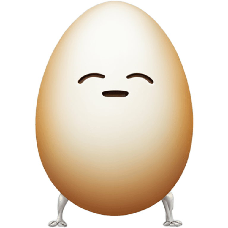 Egg with legs emoji