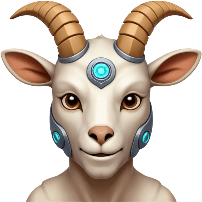 Cybernetic Goat(Ram) man emoji