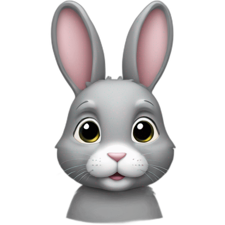 Lapin gris emoji