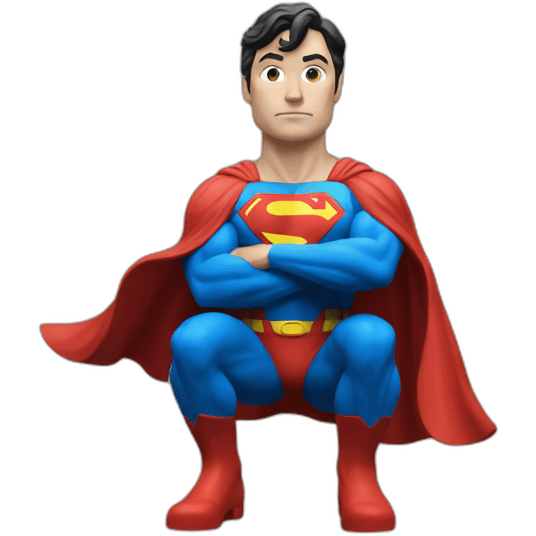 superman position statues emoji