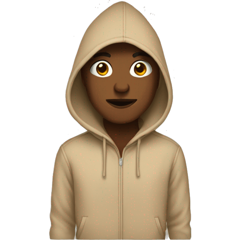 beige hoodie emoji