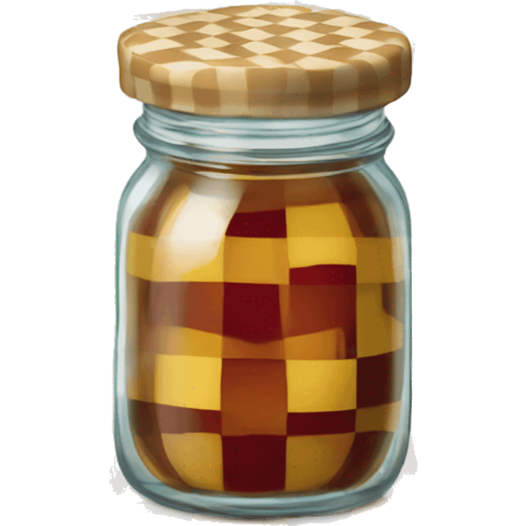 jam jar checkered lid emoji